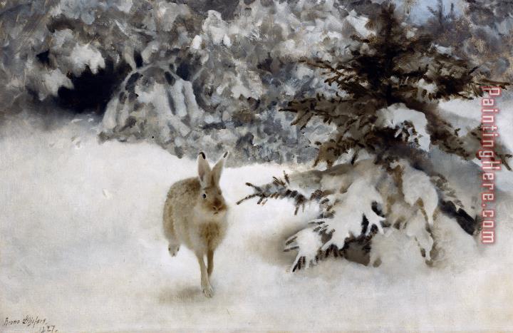 Bruno Andreas Liljefors A Hare In The Snow